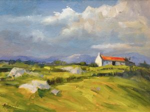 Derelict cottage in Connemara. Irish landscapes.